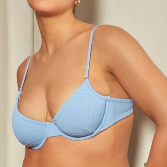 Fella Yellow Citrus Tile Brad Bikini Top - Picture 6 of 7